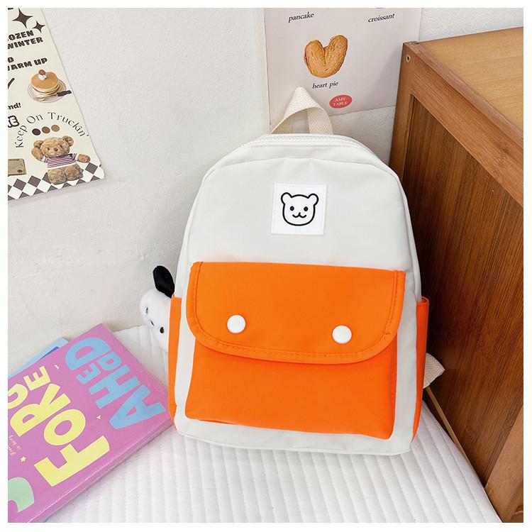 Cute And Simple Nylon Backpack For Kids 2024 Large Capacity School Bag For Boys And Girls