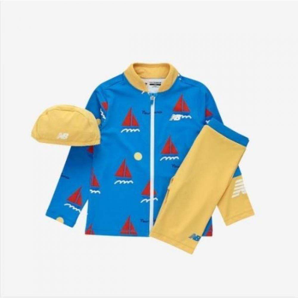 

New Balance Skies Beach Lounge Part 5 Rash Guard Set Nk9re2111u Blue (50)Blue/100
