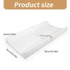 Contour Changing Pad Baby Diaper Changing Table Pad with Fastening Strap for Dresser Top Changing Diaper Mat 32x16inch