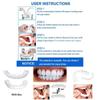 On Fake Snap Teeth Upper Lower Dental Veneers Denture Tooth Cover Simulation Set