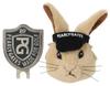 PEARLY GATES Unisex Golf Rabbit Plush Ball Marker, Face: W34.5mm X H90mm, Angry: W41.5mm X H70mm / 053-3284914 040_Face FR