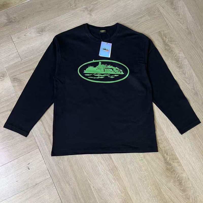Skull Island Unisex Farbblock Buchstabenprint Raglan Langarm T-Shirt