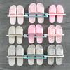 2Pcs Slippers Storage Rack Punching Free 3 In 1 Wall-Mounted Folding Organizer Kitchen Bathroom Slipper Stand