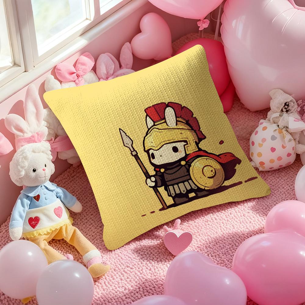 

Cute Rabbit Dresses Pillow Case Antidustmite Pillowcase Invisible Zipper Silky Short Plush Sofa Cushion Cover 30X30cm