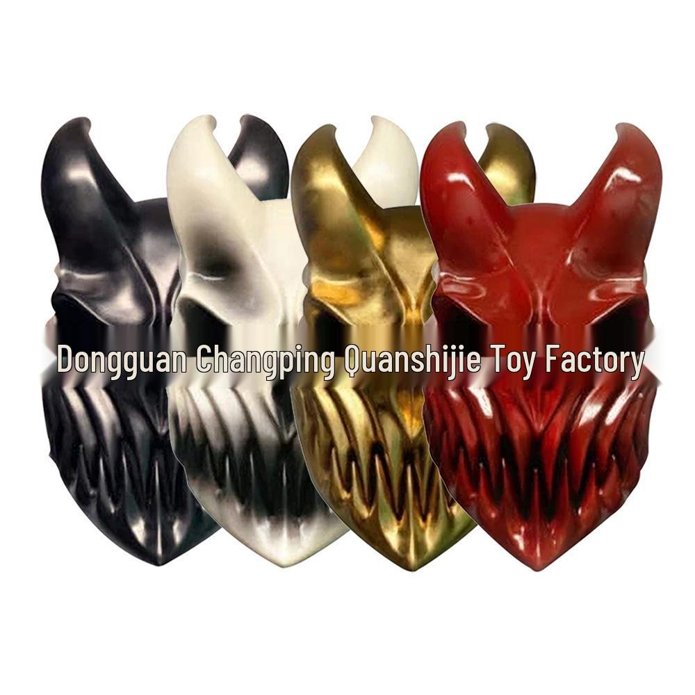 Mască PVC cu Gură Mobilă - Recuzită Petrecere de Halloween Trupa Rusă Deathcore