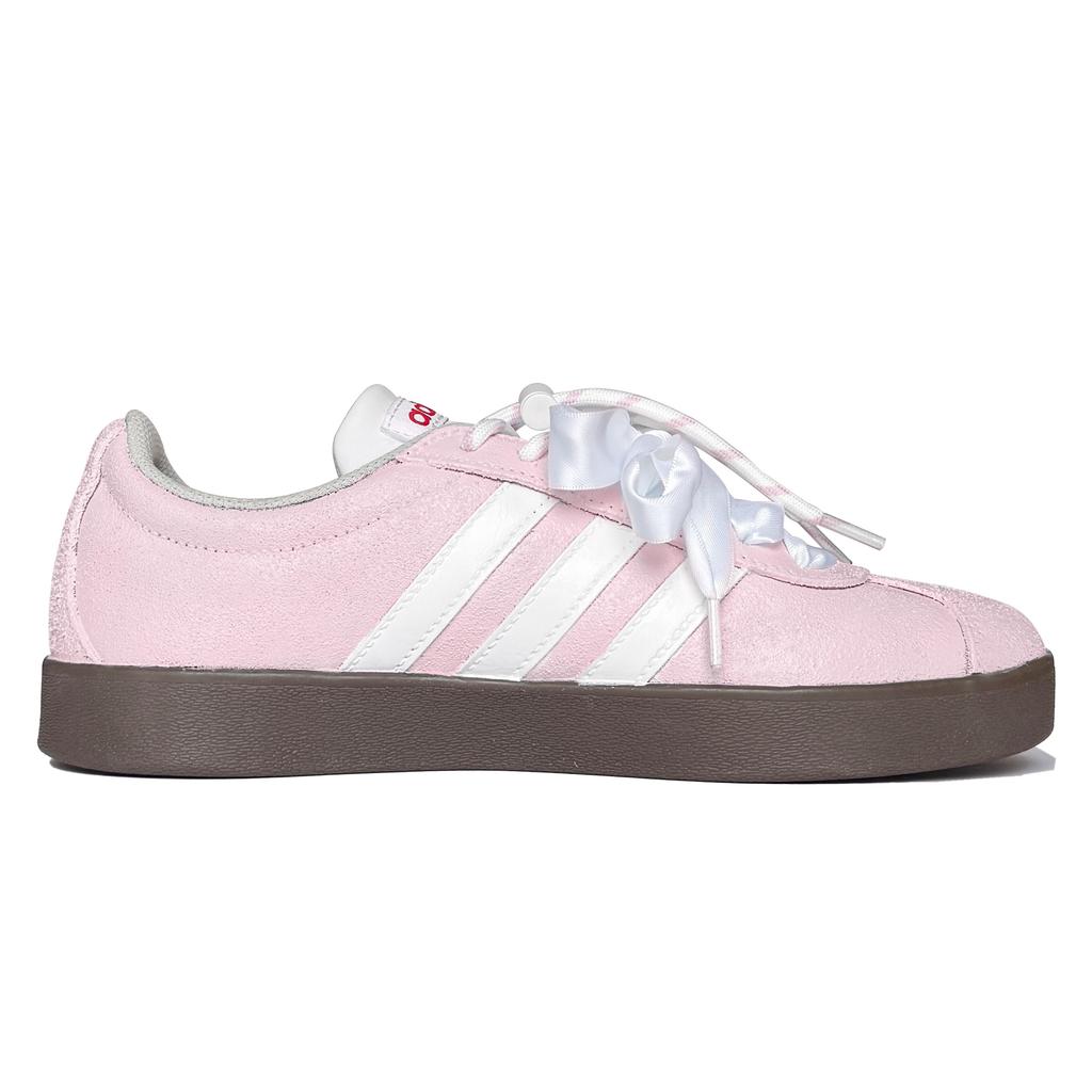 adidas VL COURT 2.0 Strawberry Yogurt Cushioning Low Top Skateboard Shoes Unisex Pink HQ1802(TeamK-)