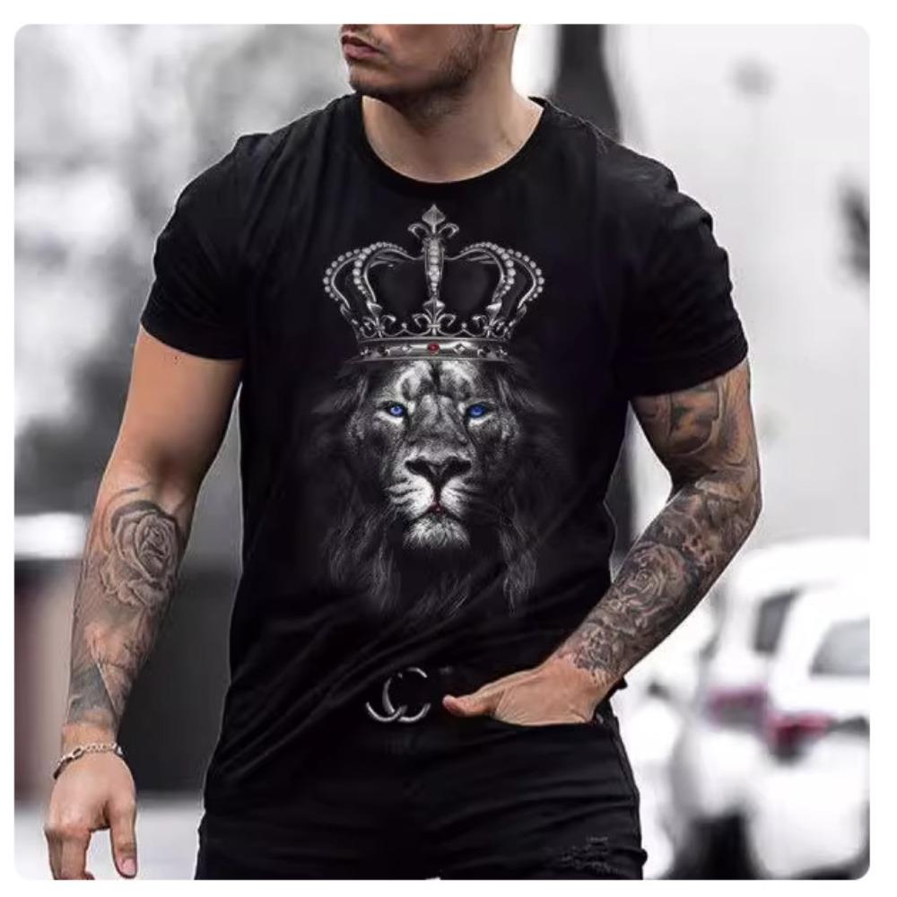 Casual Men's Clothing Ethnic Style Retro Abstract 3D Printed Short-sleeved T-shirt