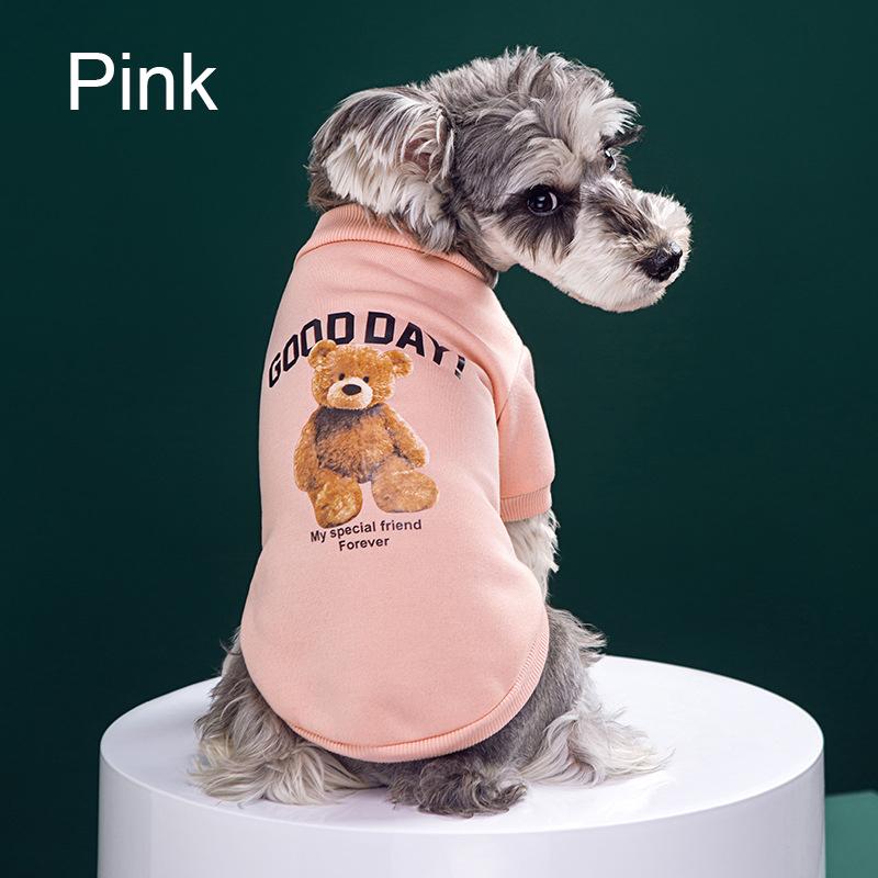 

Pet Dogs Clothes Bear Pattern Dogs Winter Cute Costume Pet Shirt Puppy Clothes Pet Vest Pet Clothes Dog Sport Shirt XS-XXL XS（old）