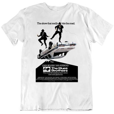 80's Movie The Blues Brothers Retro Movie Poster T Shirt