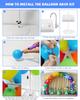 TEKXYZ Balloon Arch Stand 10ft Tall Adjustable Balloon Arch Perfect for Party Balloons Not Included Kit, Wide, 7.5ft Frame, Decorations,