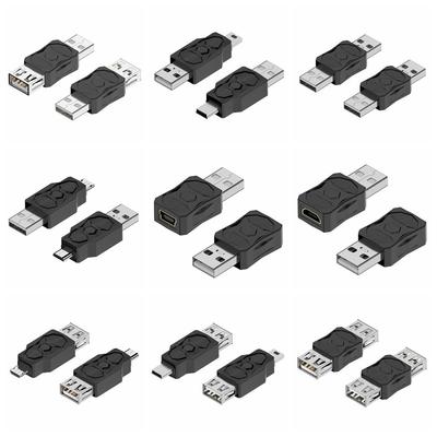 Male To Female USB-A To Micro USB Converter Bidirectional U Disk Connector USB Repeater