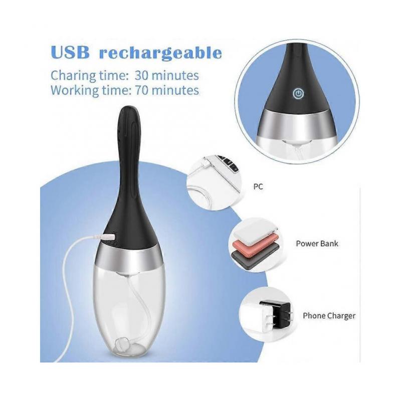 Latest Model  Automatic Enema Bulb with 3 Intensities Modes, Rechargeable Anti