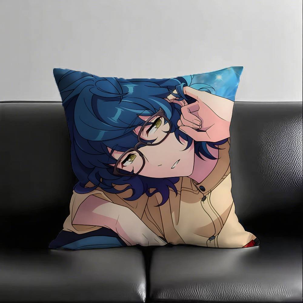 1pc Tsumugi Aoba Pillow Case Fashion Square Pillowcase Bedroom Sofa Room Ins Decoration Leisure