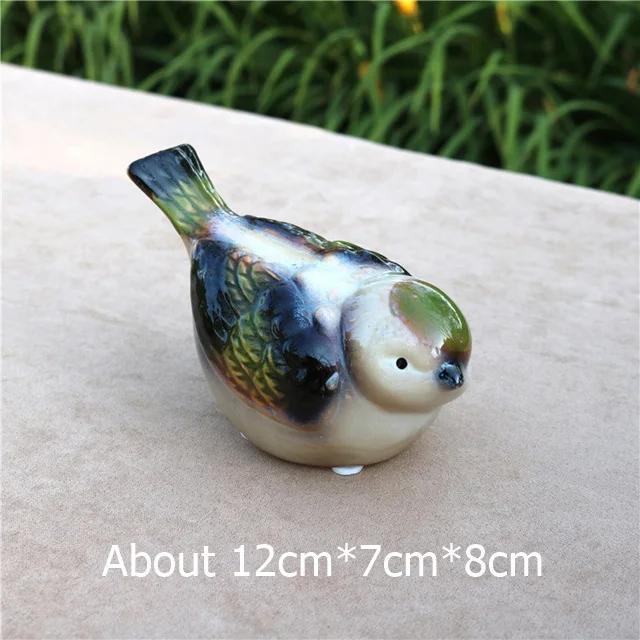 Porcelain Couple Bird Figurine Ceramic Birdie Lovers Miniature Decoration Craft Ornament Valentine's Day Gift for Wedding Favors