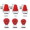 6Pcs Soft Silicone 3-Layer Earbud Tips Replacement In-Ear Earphone Covers Noise Isolating for Study Work Use