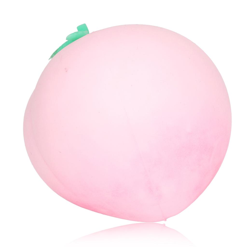 Peach Squeeze Ball Elastic Relieve Anxiety Fruit Stress Ball Toy for Women Men Kids Pink