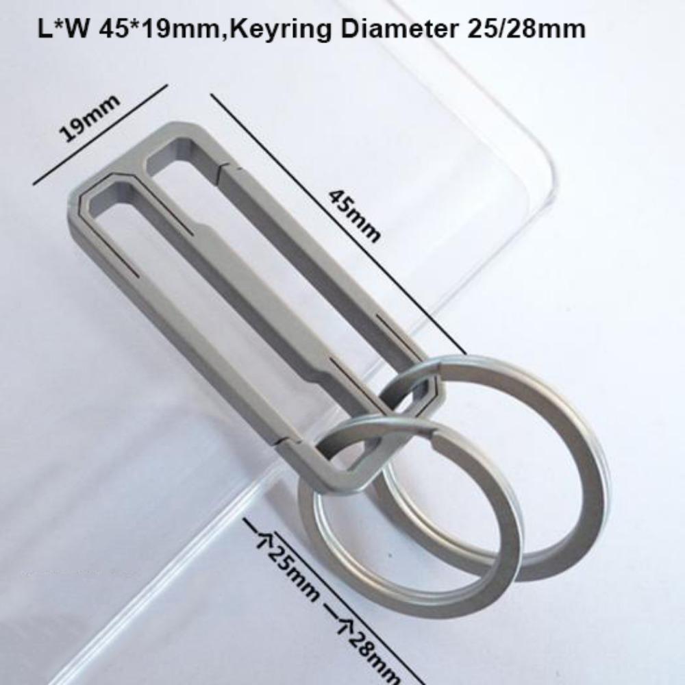 

Quick Draw Titanium Alloy Key Ring Lightweight Waist Hanger Camping Hiking Accessories 1