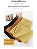 Women's Spring 2026 Nine-Tenth Length Curved Leg Wide-Leg Pants - Loose, Petite, Straight-Leg Suit Style