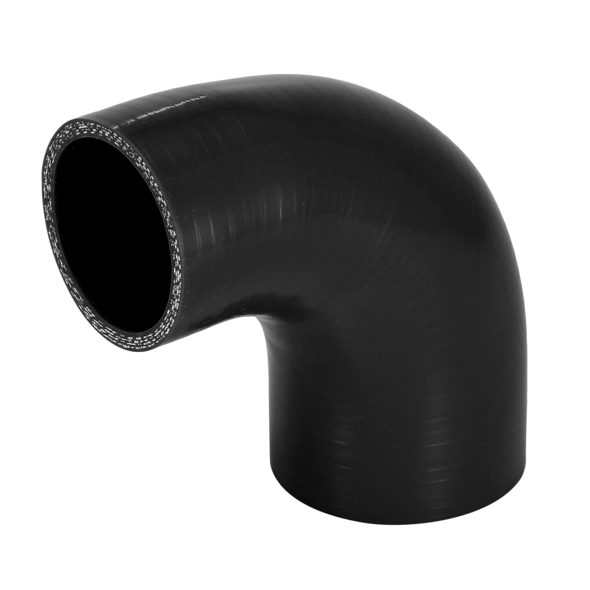 

X AUTOHAUX Silicone Hose, Silicone Pipe, Radiator Hose, Elbow 90 Degree, Inner Diameter 2.0 51-63 mm чорний