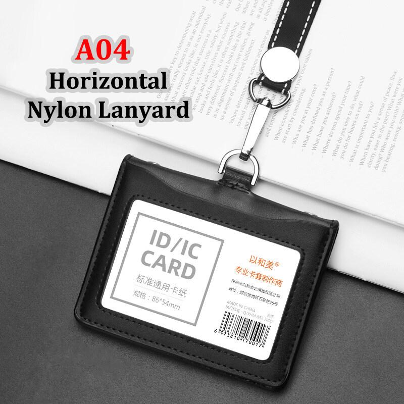 2022 NEW Formal US Reporter Police Agent ID Badge Business Work Card Holder Neck Lanyard Genuine Leather id card holders Case High Office Supplies