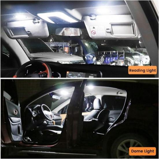 4-Pack White Led Panel Dome Light Lamp, Car Lights Color: White
