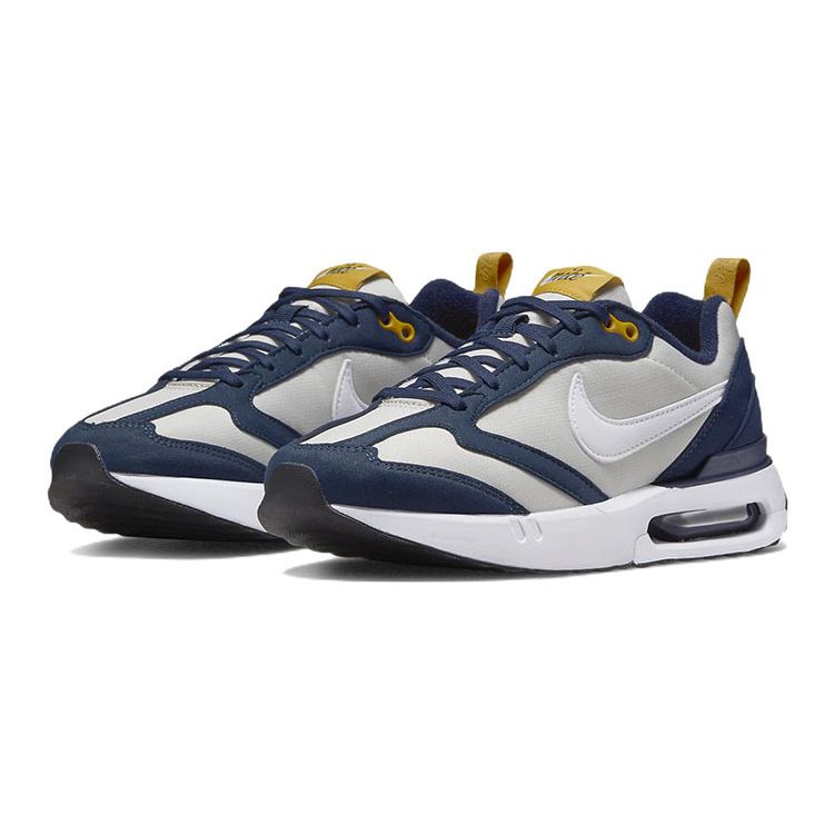 Nike Air Max Dawn GS Light Bone Midnight Navy Kids Sneakers Cream Yellow-Ochre White DH3157-006