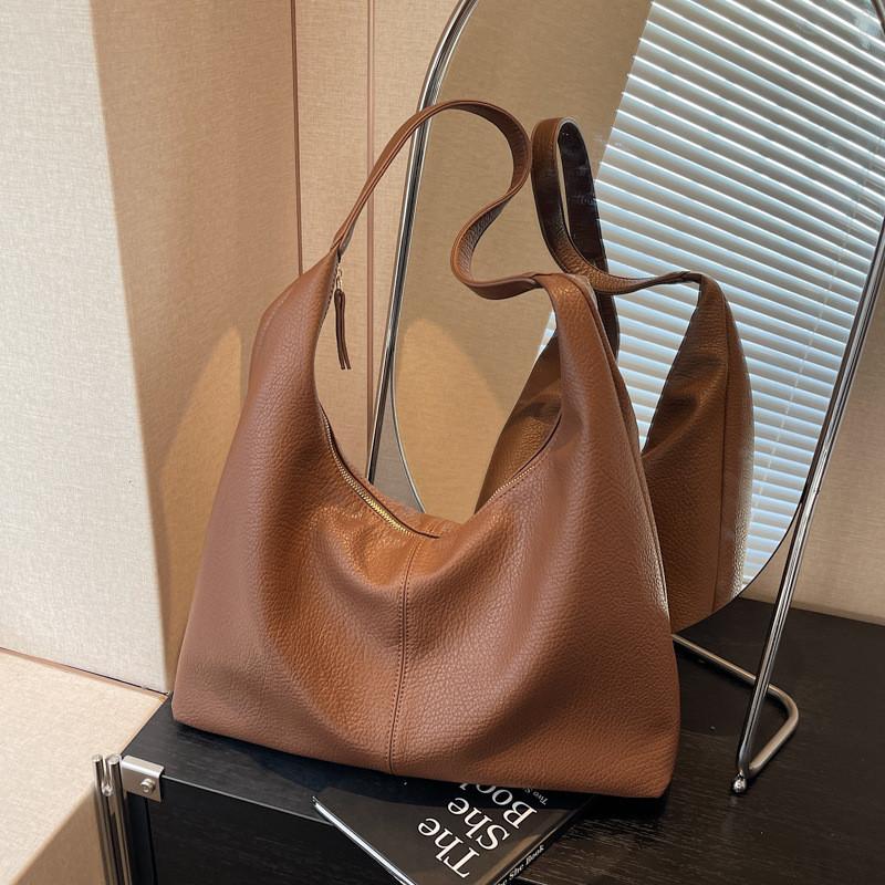 Urban Solid Color Pu Tote Bag With Large Capacity For Daily Use And Fashion Style