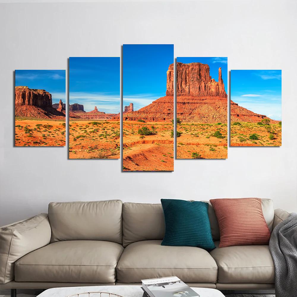

Mountain Rock Natural Scenery Printed Canvas Painting, Landscape Canvas Poster Wall Art, For Living Room Bedroom Decor, No Frame 20X35 20X45 20X55CM