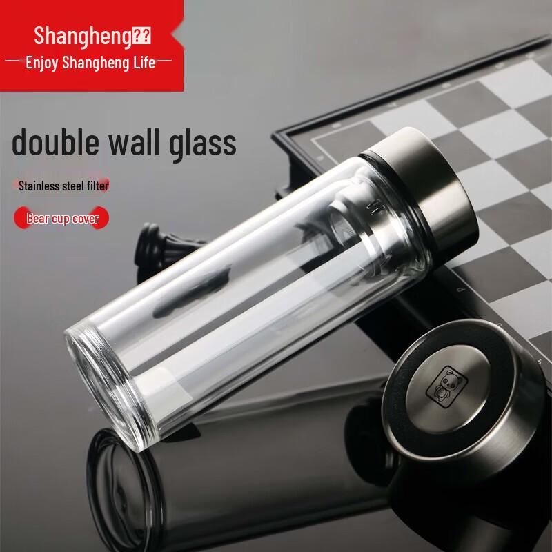 Double-Walled Insulated Glass Cup