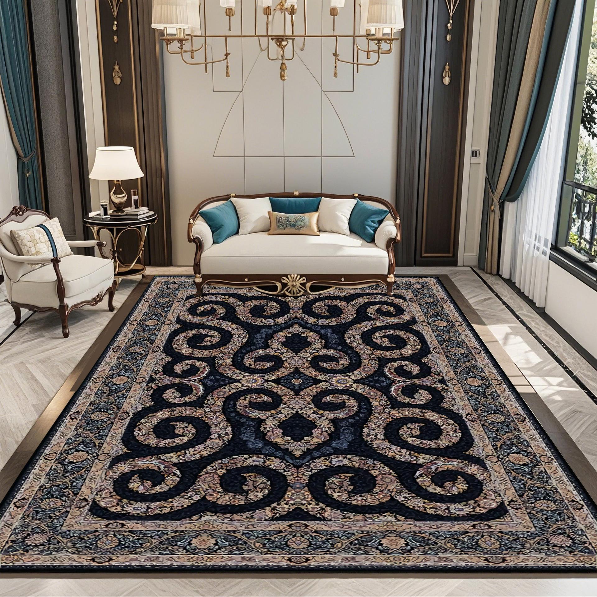 

Французский Ретро Высококлассный Ковер для Гостиной - Ковер в Европейском Стиле для Дивана или Прикроватный 40x60 cm