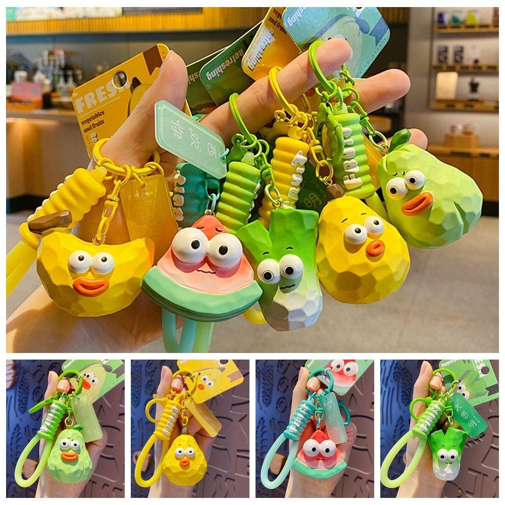 Pendant Vegetable Keychain Watermelon Resin Fruit Keyring Resin Fruit Keychain Schoolbag Pendant