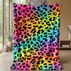 Rainbow Dolphins Paradise 1 Theme blanket Lightweight Warm Flannel Blanket Decorative Throw Blanket for Home Decoration