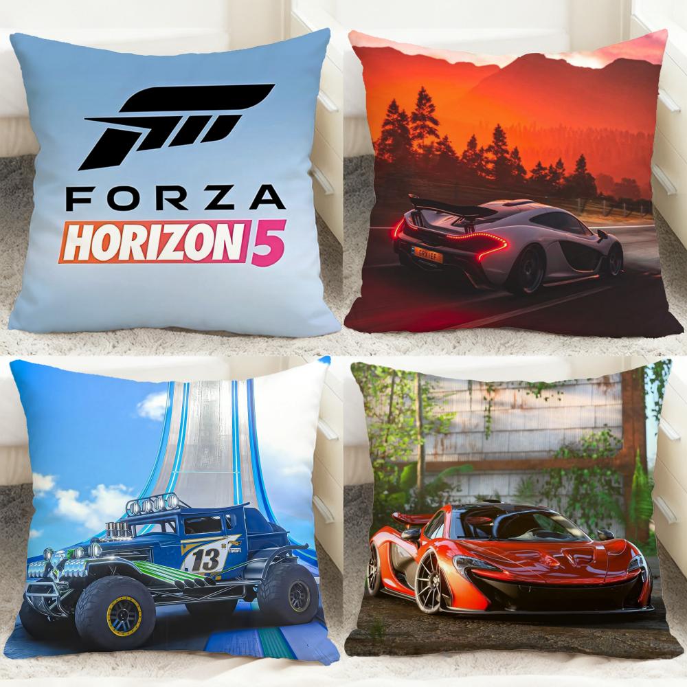 Stylish FForza Horizon 5es Cushion Cover Comfortable Reversible Pillow Cover Ideal for Car Sofa Bedroom Beyond