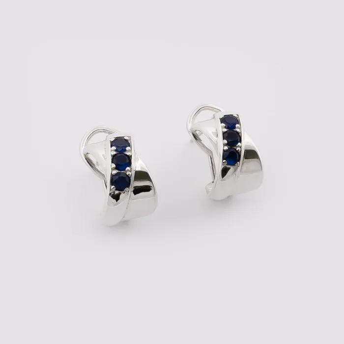 BLUE ORBIT EARRING
