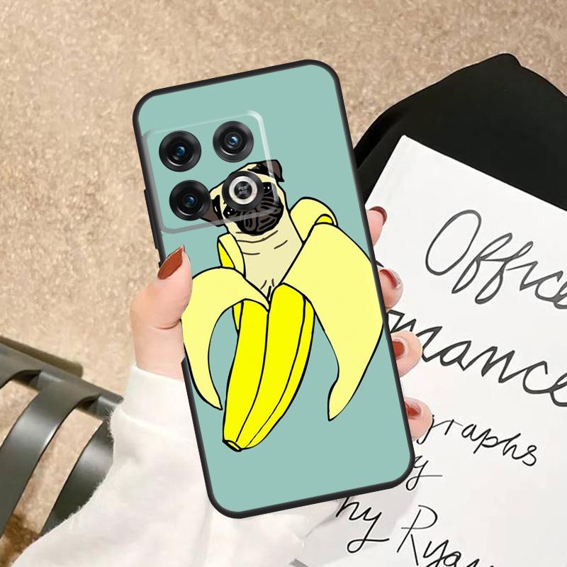 

Funny Cartoon Pug Case For OnePlus 15 15R 13R 13 13T 12 12R 11 10 Pro 10T 8T Nord 5 CE 3 2 4 Lite N20 N30 Cover OnePlus 15