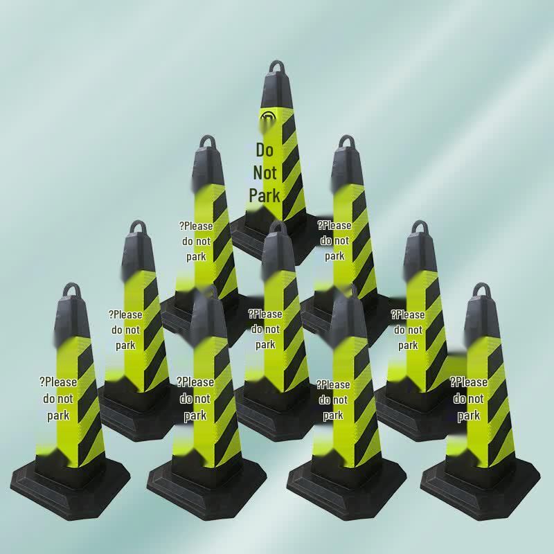 Reflective Rubber Square Road Cone