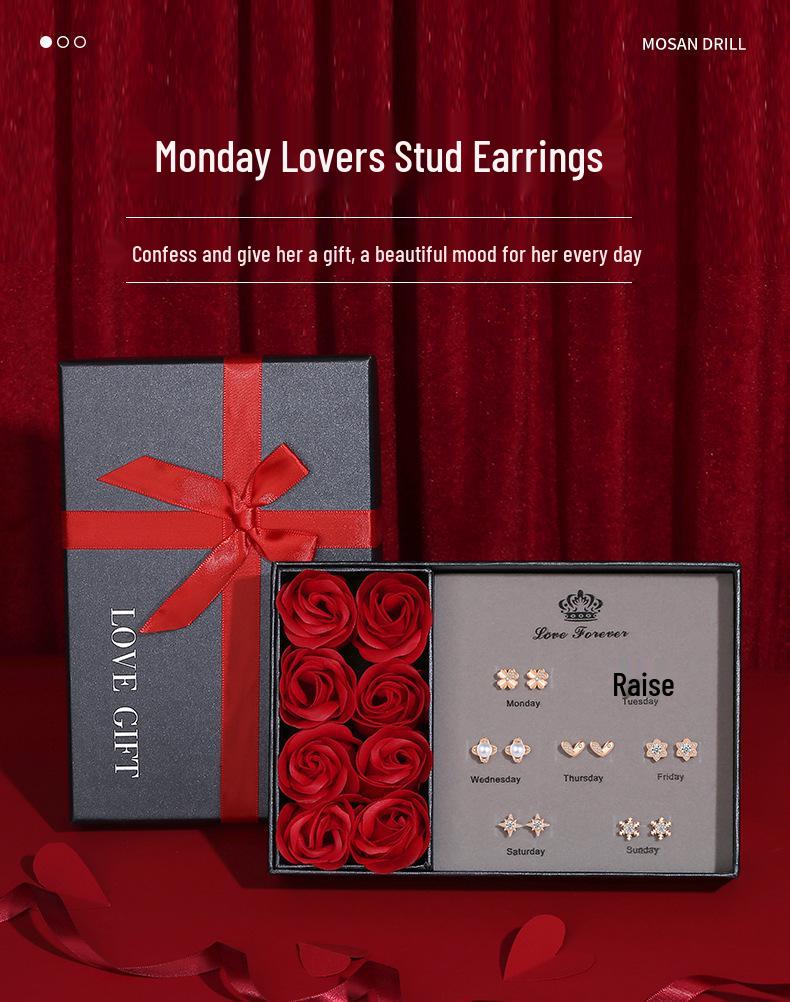 Versatile Romantic Stud Earrings Set - Perfect Gift for Her