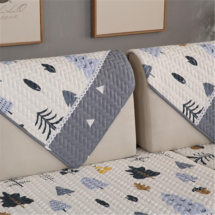 Washed Cotton Lace Stitching Fabric Sofa Cushion Four Seasons Simplicity Non-Slip Combination Sofa Towel Full Covered