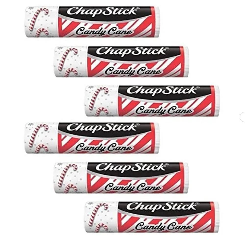 Chapstick Lip Balm 6-Pack Candy Cane (6 Sticks)
