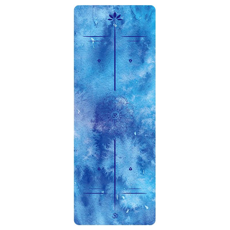 WEZHO Extra-Wide Suede Rubber Yoga & Fitness Mat - Mandala Design