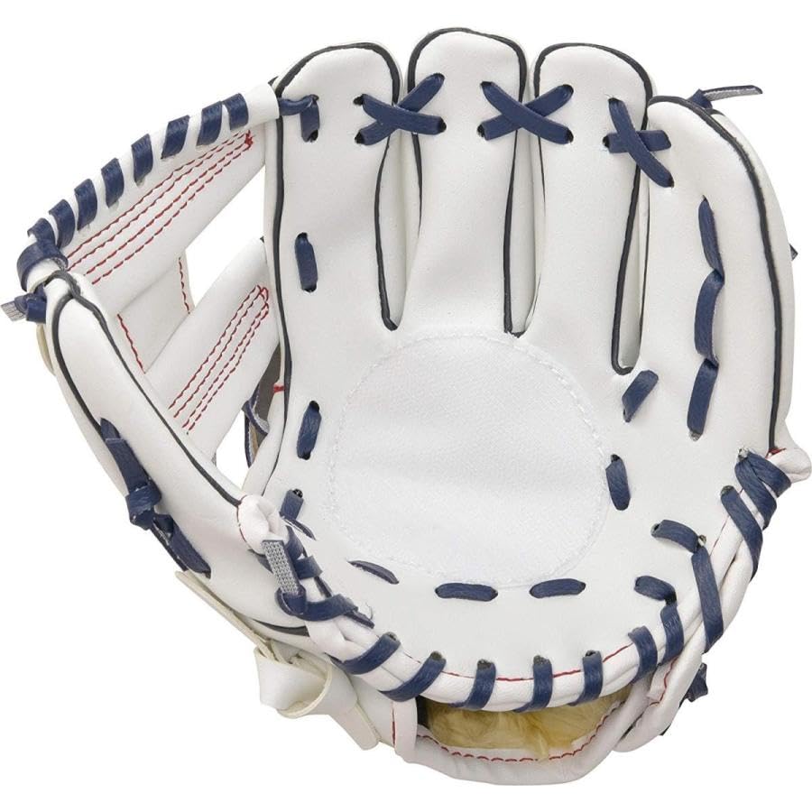 GP Magic Catch Toddler Glove with Soft and Red 8-inch Right-Handed Ball, White, Navy,