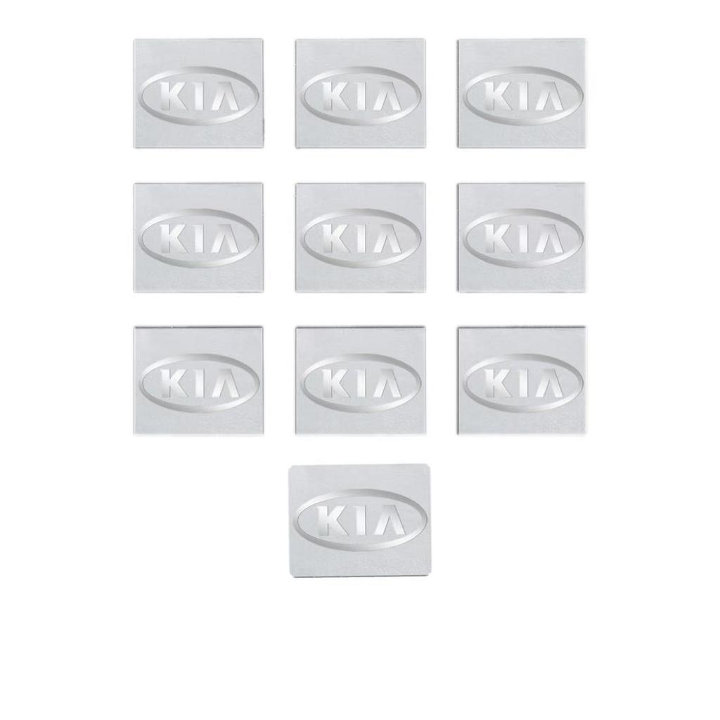 2/5/10pcs Aluminum Car Styling Interior Badge Sticker Decal Decor Accessories For Kia Kn K3 cerato Optima Motor Ceed K5 Soul