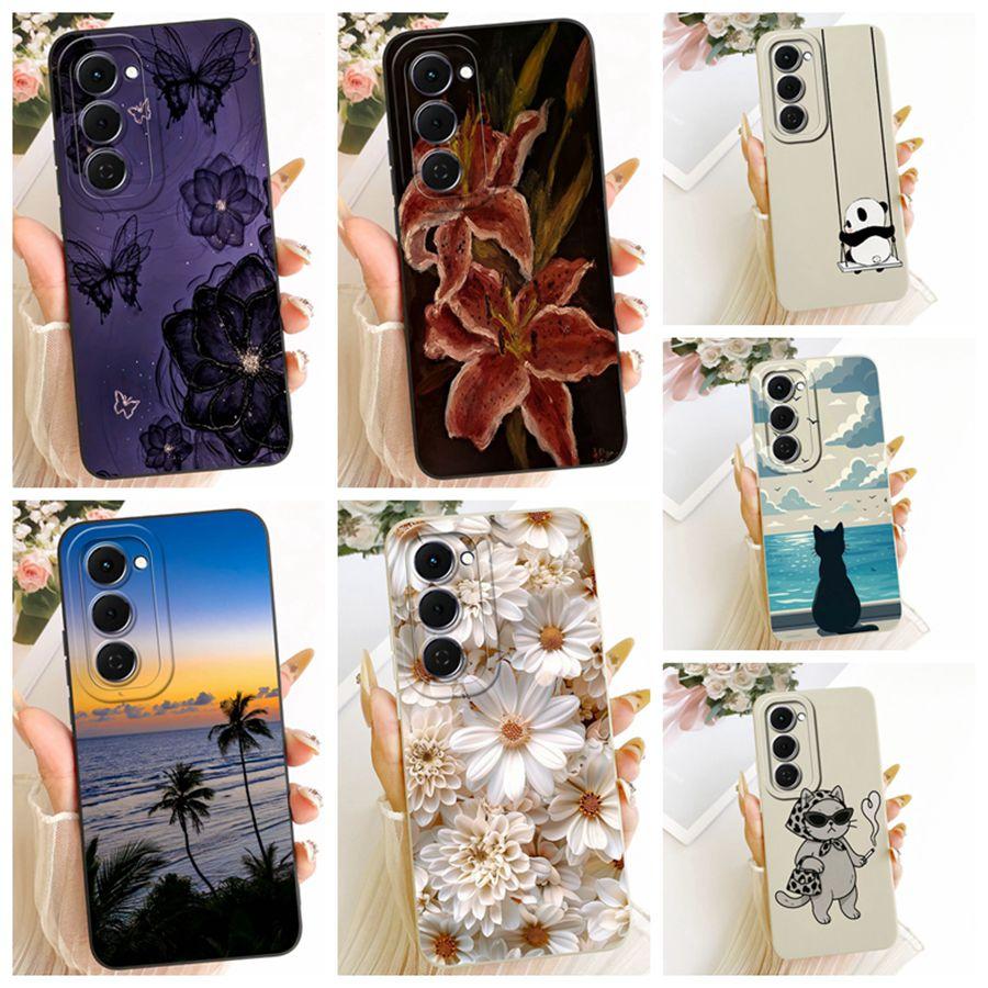For Tecno Spark 40 Pro Plus Case Fashion Flower Soft Silicone Len Protective Cover For Tecno Spark 40Pro 40C Spark 40Pro+ Coque