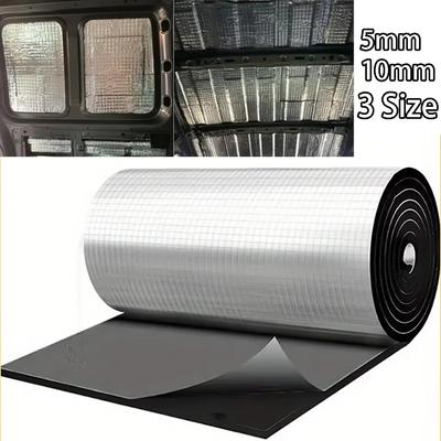 5/10mm Araba Ses Yalıtım Isı Yalıtım Matı Otomatik Van Ses Yalıtımı Yalıtım Matı Araba Kaputu Gürültü Yalıtıcı