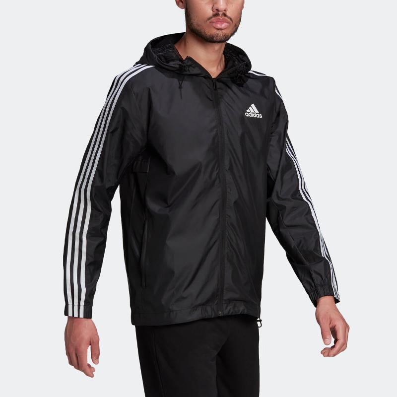 New Adidas ESSENTIALS Jacket Men's Black HE4321