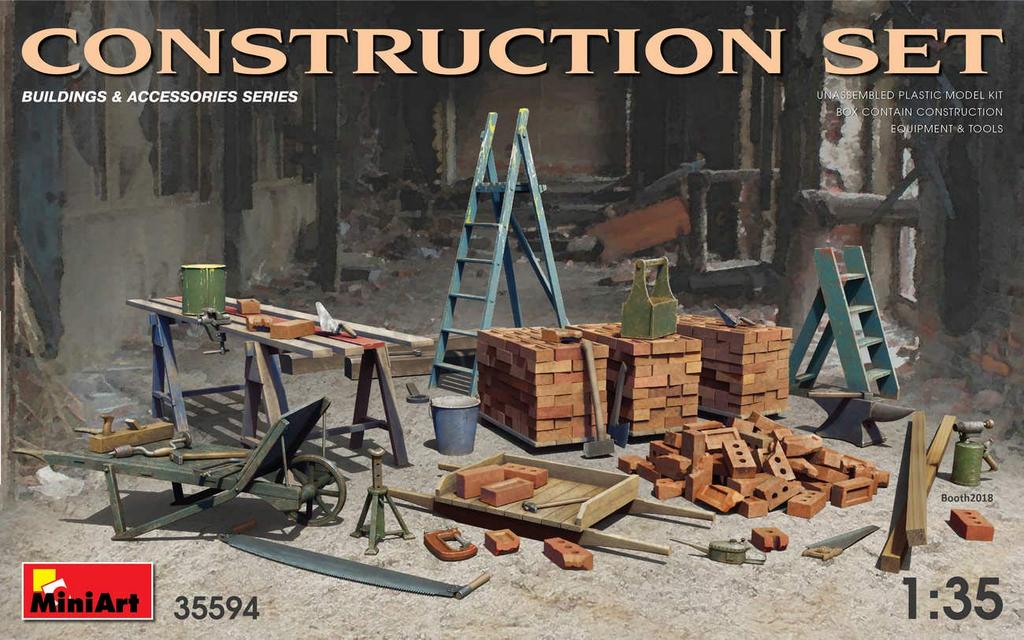 MiniArt Scale Building Materials Set Plastic Model MA35594 1/35