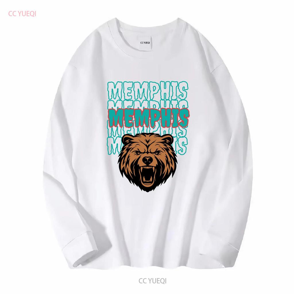Memphis Basketball Team Vintage T-Shirt Grizzlies Oversized Perfektes Geschenk für Fans Lang- oder Kurzarm Vintage Gewaschen Unisex