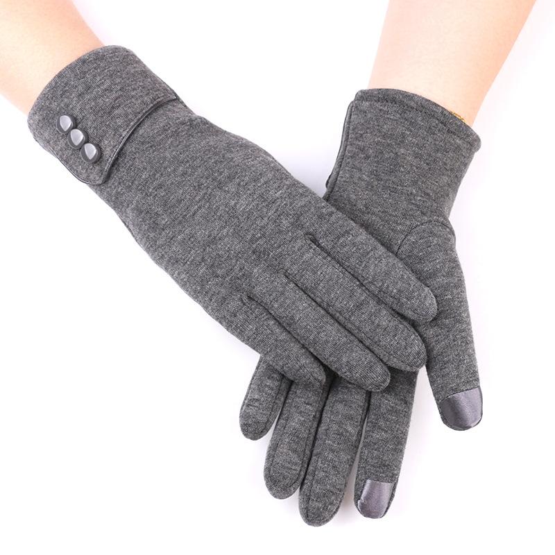 Elegant Plush Women Gloves Autumn Winter for Fitness Women Phone Touch Screen Gloves