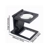 Foldable Folding Magnifier LED Lights Magnifying Glass Reading Aid Linen Tester  Jewellery Loupe