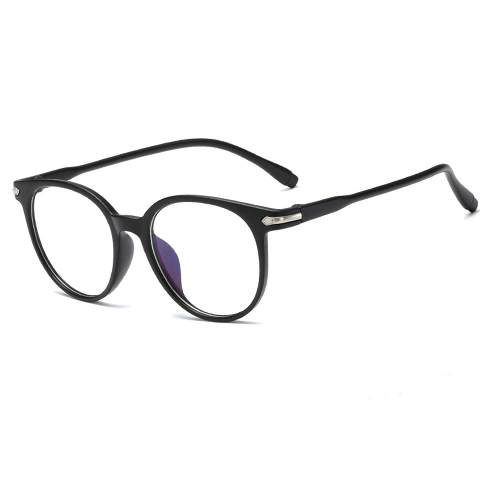 

Horn Rimmed Gaming Glasses Clear Lens Blue Light Blocking Glasses For Home Office School